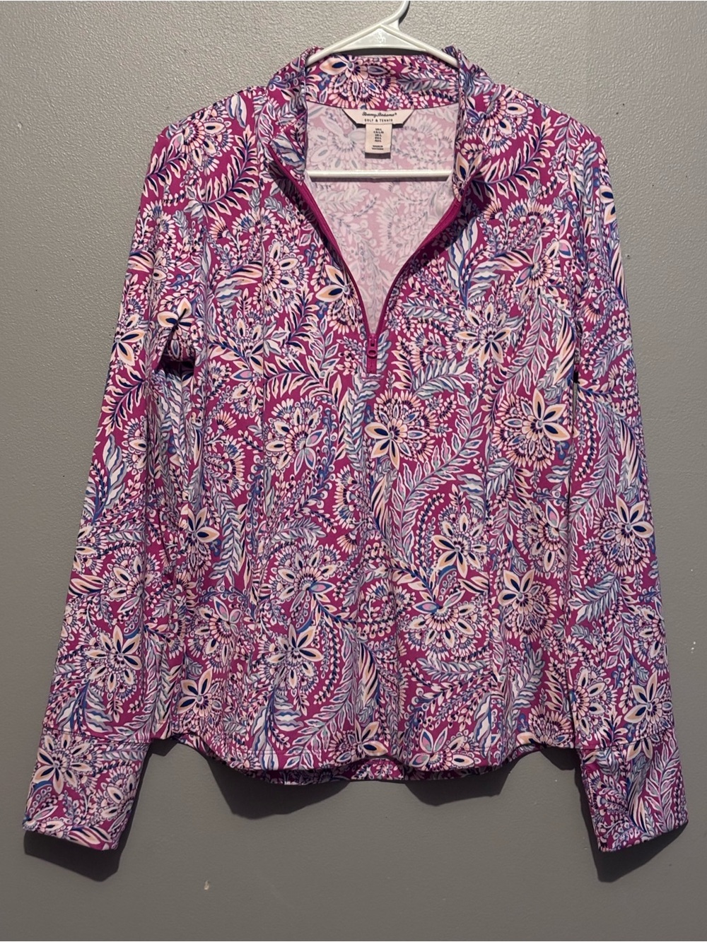 Tommy Bahama Tennis & Golf Tropic Floral Half Zip Pullover